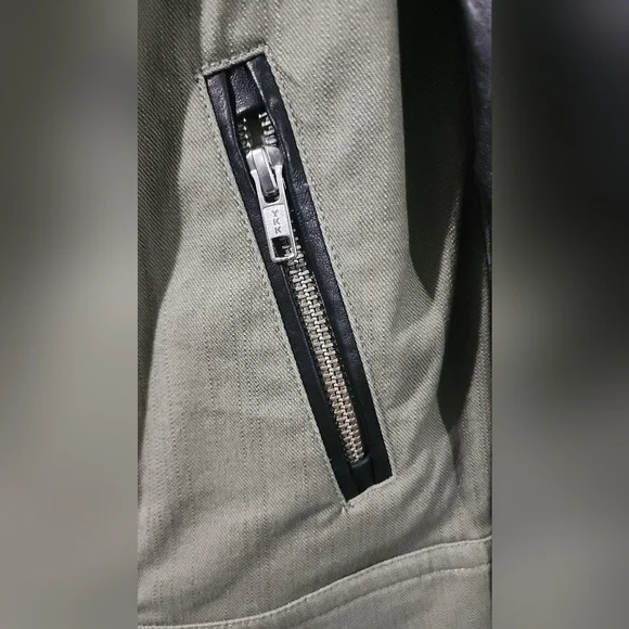 🌷Mackage Women's Andra Moto Canvas Leather Jacket🌷 Like NEW size:S - Picture 5 of 9